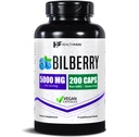 Healthfare Bilberry Supplément pour les yeux (en anglais seulement) 5000mg Extract (en anglais seulement) Vision & Eye Health Support (en anglais seulement) Support antioxydant (en anglais seulement) 200 Capsules Vegan Extra Strength (en anglais seulement)