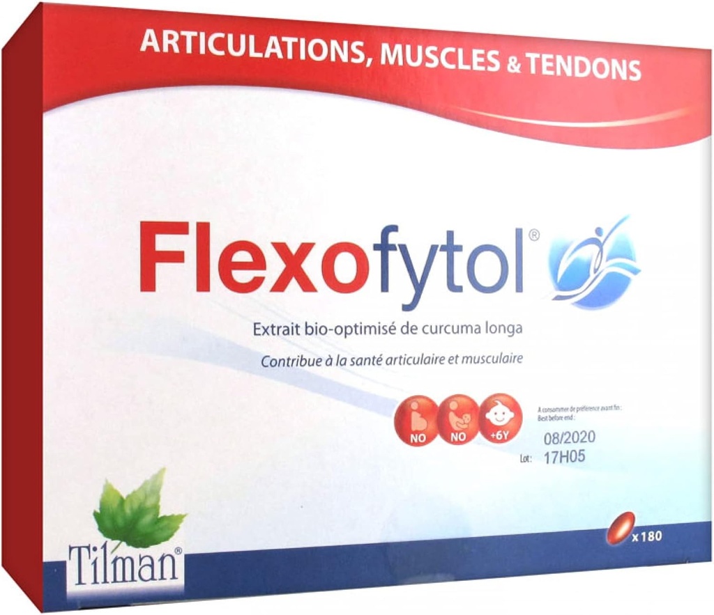 Extrait curcuma bio-optimisé pour les articulations et l'arthrite - 180 gel-caps