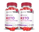 (2 Pack) Premier Keto ACV Gummies Premier Keto Gummies Avancé 1000MG vinaigre de cidre de pomme formulé avec jus de betterave grenade poudre B12 végétalien non OGM 120 Gummys