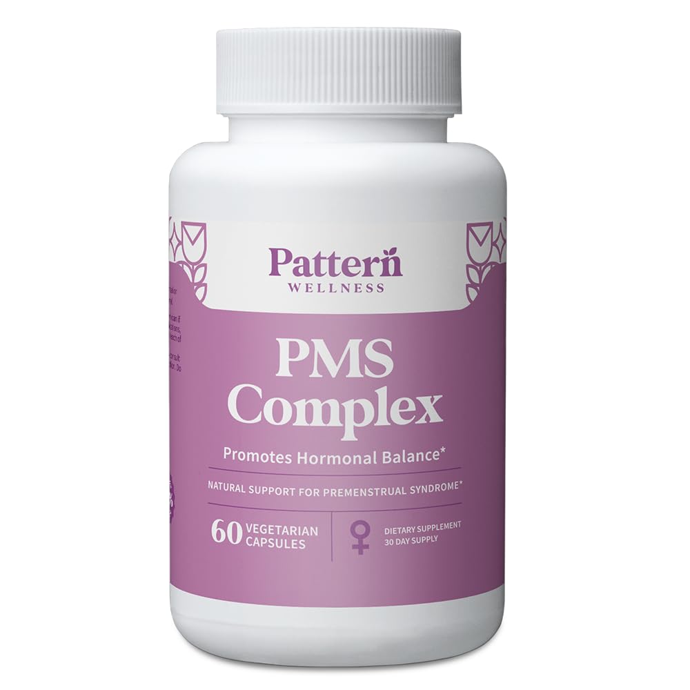 Complexe de mieux-être modèle PMS – Soutien de mieux-être cycle mensuel – avec vitamine B6, Magnésium et extraits à base de plantes – 60 Capsules végétaliennes