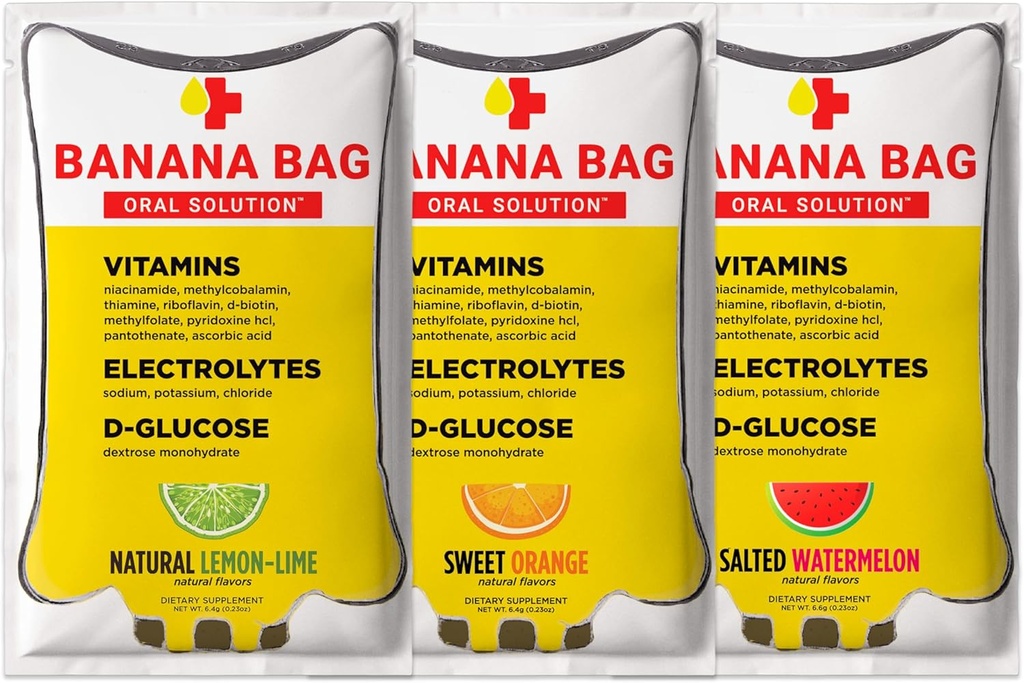 Sachet de banane Paquets de solution orale – Paquet de variétés 30pk.
