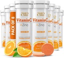 SIGNIFY NATURE Vitamine C 1000mg Comprimés effervescents - Potent Immune Support VIT C avec supplément de zinc - Sans sucre et formule végétalienne