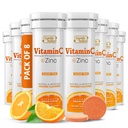 SIGNIFY NATURE Vitamine C 1000mg Comprimés effervescents - Potent Immune Support VIT C avec supplément de zinc - Sans sucre et formule végétalienne
