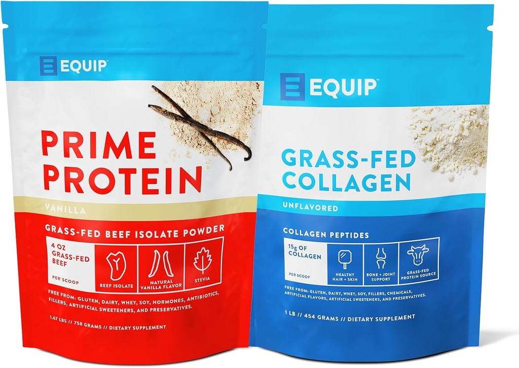 Équipement Aliments Premier Protéines Poudre Vanille et Grass Poudre de collagène non aromatisée