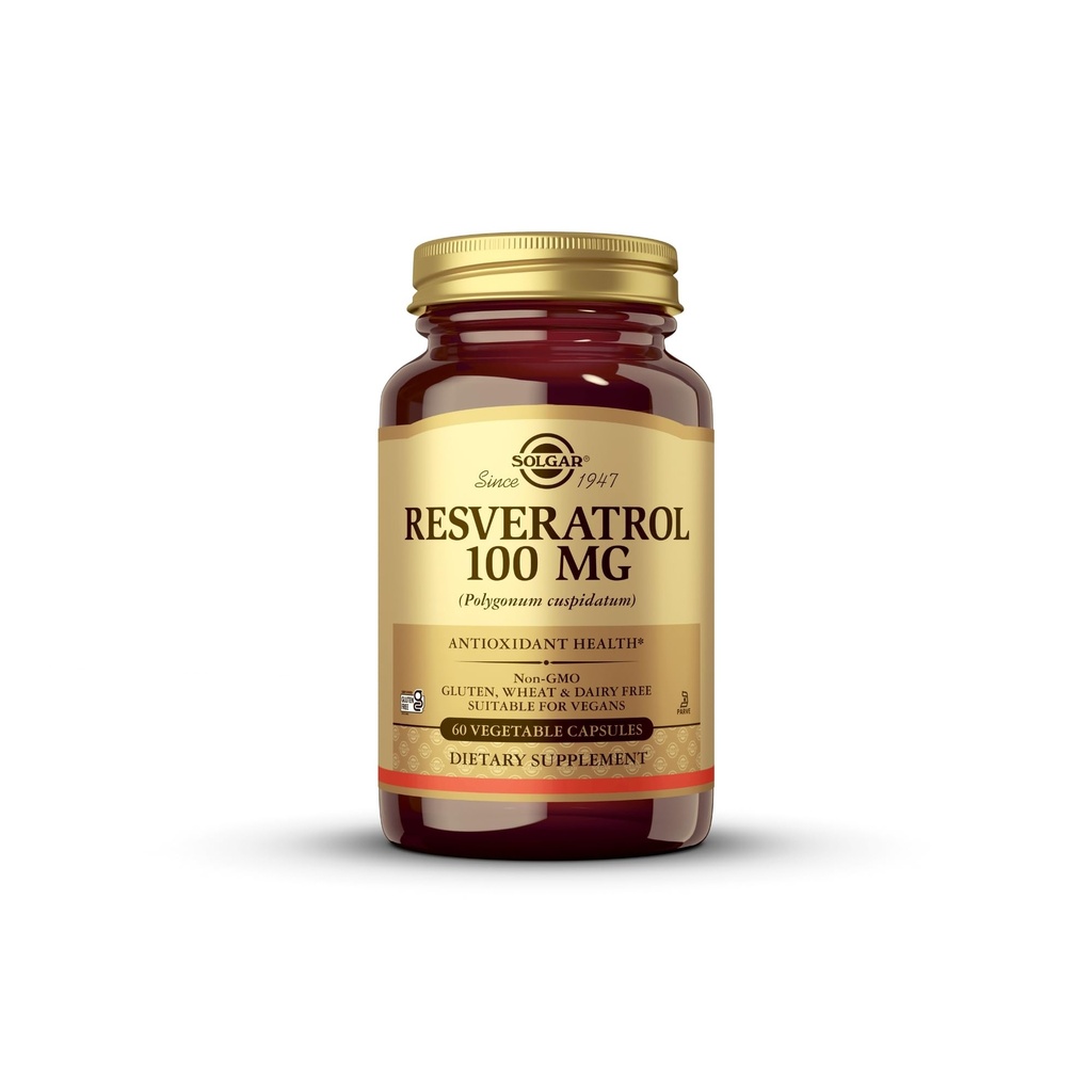 Solgar - Resvératrol 100 mg, 60 capsules végétales