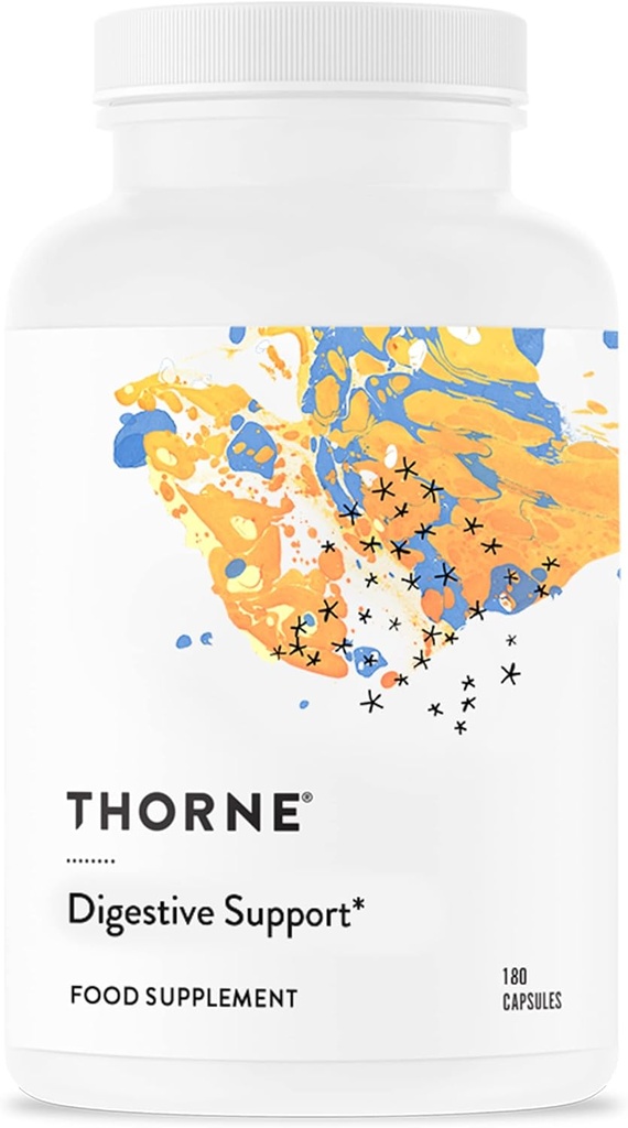 THORNE - GI Relief - Supplément de digestion - Soutiens Gut Health & Bloating Relief* - Formulé avec la racine de marshmallow, Aloe Vera Gel, DGL & Slippery Elm Bark - 90 portions