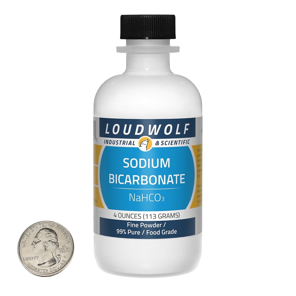 Bicarbonate de sodium/poudre de fin / 4 onces / 99+% de qualité alimentaire pure