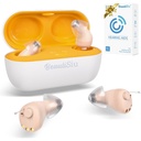 Aides auditives – Aides auditives rechargeables pour les aînés et les aînés ayant subi une perte auditive avec annulation de bruit supérieure, aides auditives invisibles avec cas de charge, longue durée jusqu'à 150 heures