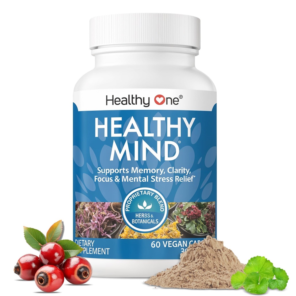 Un esprit sain - sans danger pour les adolescents - Foie cérébrale - Fonction cognitive - Concentration - Focus - Optimisation neuronale - Mood - Ginkgo Biloba - Ginseng - Rhodiola - Bacopa - Gotu Kola - Thé vert - 60 Comte