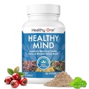 Un esprit sain - sans danger pour les adolescents - Foie cérébrale - Fonction cognitive - Concentration - Focus - Optimisation neuronale - Mood - Ginkgo Biloba - Ginseng - Rhodiola - Bacopa - Gotu Kola - Thé vert - 60 Comte