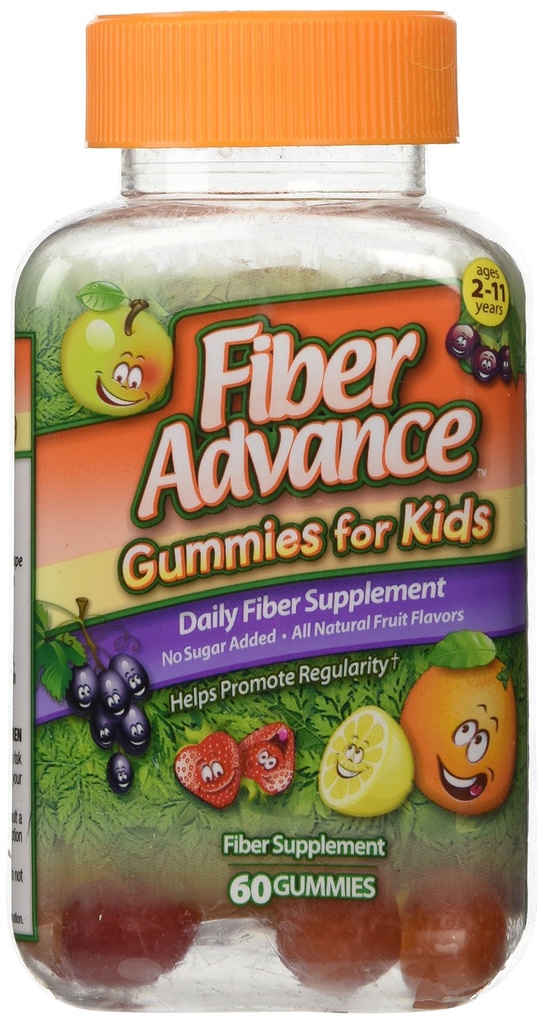 Supplément de fibre pour les enfants, 60 nombres