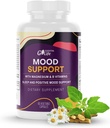 Supplément d'aide à l'humeur avec Ashwagandha, GABA 5-htp, St John's Wort, vitamine B6 et B12 pour le sommeil, la relaxation et Cortisol Manager