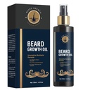Huile de barbe pour les hommes, huile de croissance de 5 % de barbe pour la barbe plus épaisse et plus complète, favoriser la croissance des cheveux faciale, avec biotine, romarin et huile de barbe de castor pour les hommes croissance, 4 Fl Oz