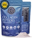 EAT WELL PREMIUM ALIMENTS Collagène Peptides Powder Protein 45 portions, 16oz, Collagène pour la peau, les os et le soutien articulaire, compléments de collagène de type I et III pour les femmes et les hommes, Keto, acides aminés