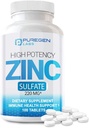 Supplément Zinc 220mg [High Potency] – Sulfate de zinc pour système de soutien immunitaire 100 comprimés