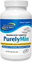 NORTH AMERICAN HERB & SPICE PurelyMin - 90 capsules Vegi - Complexe de magnésium hautement absorbant + L-Theanine - 30 portions