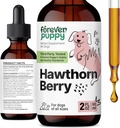 Pour toujours Puppy Hawthorn Berry gouttes pour chiens - Antioxydant soutien Teinture pour chiens avec/Hawthorn Berry - Supplément de santé cardiaque liquide pour animaux heureux - Pas de conservateurs et de couleurs artificielles - 2 oz