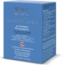 WHC QuattroCardio Omega-3 1200 mg, Vitamine D3 1000 UI, EPA 600 mg, DHA 495 mg, Vitamine K2 90 mcg, CoQ10 100 mg, Orange naturel, 30 softgels d'huile de poisson, 30 CoQ10 Softgels et 30 comprimés de perles Vitamine K2+D3