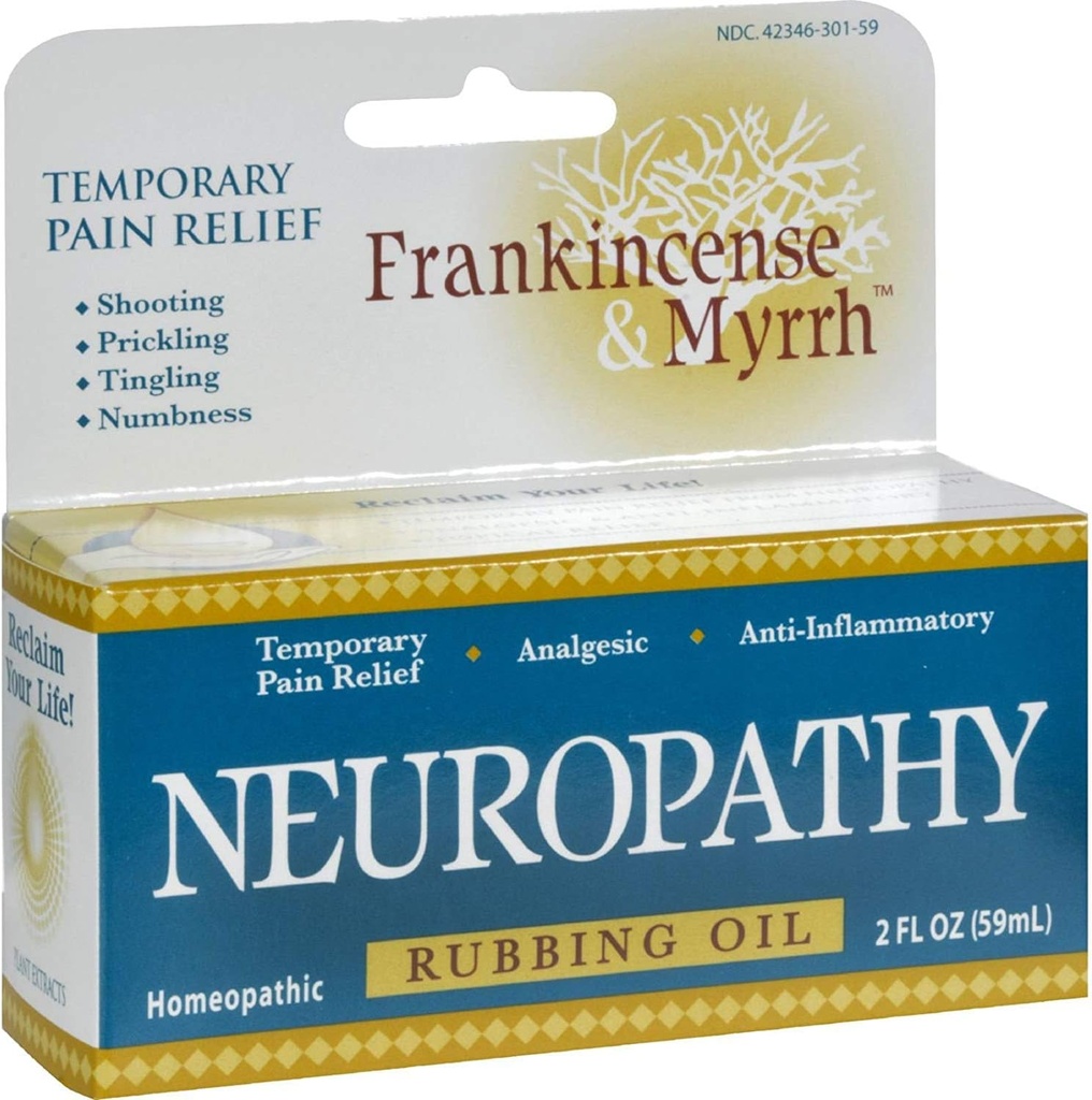 Huile de frottement de l'encens et de la neuropathie myrrhéique - 2 fl oz (paquet de 2)