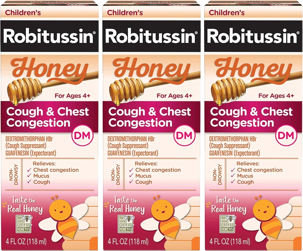 Robitussine Honey Cough & Chest Congestion DM pour enfants
