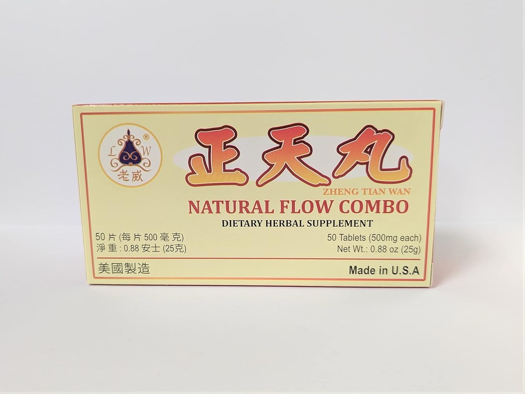 Zheng Tian Wan complément à base de plantes aide pour les migraines et les maux de tête prémenstruels 500mg 50 comprimés fabriqués aux États-Unis par Lao Wei