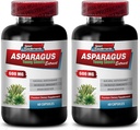 capsules d'asperges jeunes pousses - ASPARAGUS 600 MG - JEUNES SHOOTS EXTRACT - extrait de racine d'asperges - capsules de formule antioxydante, capsules d'extrait d'asperges organiques, pilules d'eau - 2 Bot 120 Capsules