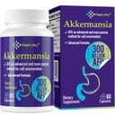 300 milliards d'AFU Akkermansia Probiotique pour les femmes et les hommes, Akkermansia Muciniphila pour plus de production GLP-1, Digestive, Gut & Immune, Gut Digestive Lining Function, 60 comte