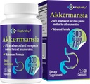 300 milliards d'AFU Akkermansia Probiotique pour les femmes et les hommes, Akkermansia Muciniphila pour plus de production GLP-1, Digestive, Gut & Immune, Gut Digestive Lining Function, 60 comte