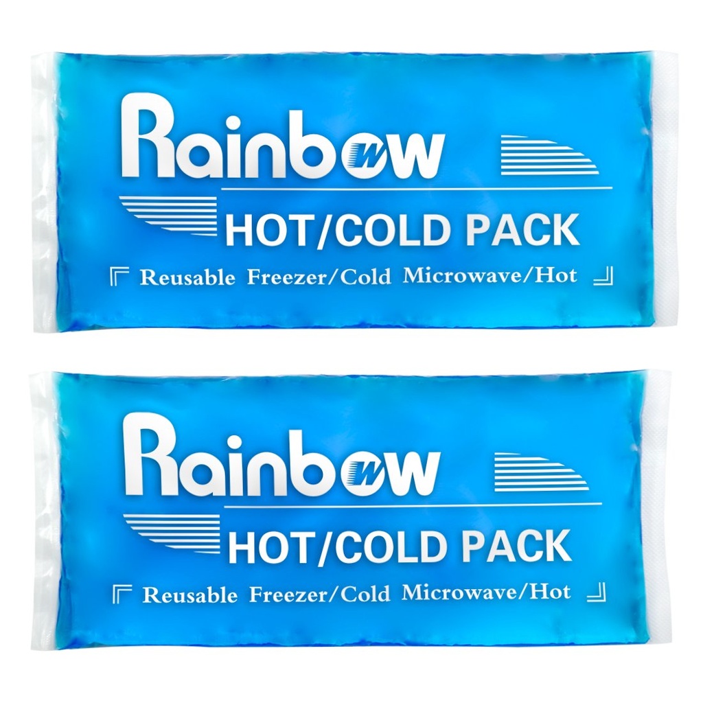 Paquets de glace doux Gel réutilisable Pack 2, Paquets de glace en gel chaud et froid pour blessures, maux de tête, soulagement de la douleur articulaire, Comfort Ice Pack Thérapie flexible sur le cou, la cheville, le genou, la jambe, l'épaule, l'ormeau, le poignet, les pieds