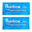 Paquets de glace doux Gel réutilisable Pack 2, Paquets de glace en gel chaud et froid pour blessures, maux de tête, soulagement de la douleur articulaire, Comfort Ice Pack Thérapie flexible sur le cou, la cheville, le genou, la jambe, l'épaule, l'ormeau, le poignet, les pieds