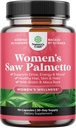 Extra Strength Saw Palmetto pour les femmes 500mg - DHT Blocker pour les femmes 30 jours d'approvisionnement - Vitamines capillaires pour supplément de perte de cheveux - Pure Saw Palmetto Extract Capsules avec Maca Root & Biotin - 90 Capsules