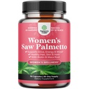 Extra Strength Saw Palmetto pour les femmes 500mg - DHT Blocker pour les femmes 30 jours d'approvisionnement - Vitamines capillaires pour supplément de perte de cheveux - Pure Saw Palmetto Extract Capsules avec Maca Root & Biotin - 90 Capsules