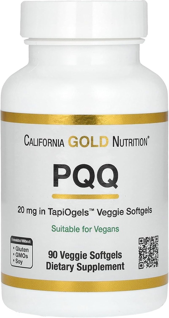 California Gold Nutrition PQQ, 20 mg, 90 softgels Veggie