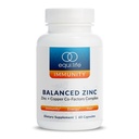 Equilife Balanced Zinc, 15 mg Zinc & Cuivre Co-Factor Complement Complex avec vitamine C et vitamine B6 pour l'immunité quotidienne et le bien-être, sans gluten, végétalien, non OGM, 60 capsules