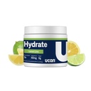 Mélange de boissons électrolytiques hydratantes UCAN (Lemon-Lime, 30 portions) sans sucre, kéto-friendly, végétalien, non OGM, poudre d'électrolyte sans gluten avec potassium et magnésium pour les coureurs et les athlètes