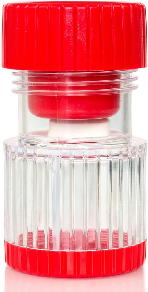 Broyeur et broyeur à pilules HealthSmart, Cruses Vitamines et Comprimés, tient jusqu'à 2 pilules, avec poignées ergonomiques, rouge
