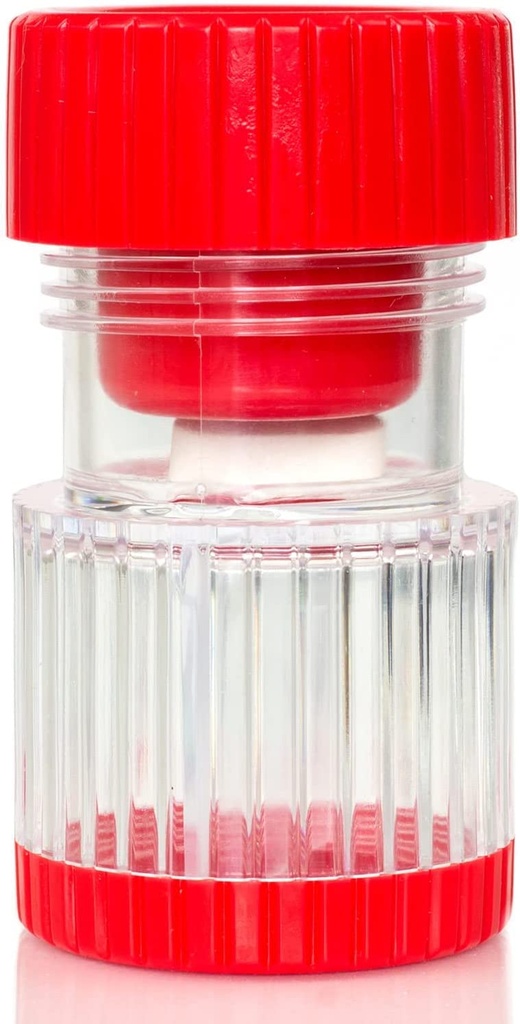 Broyeur et broyeur à pilules HealthSmart, Cruses Vitamines et Comprimés, tient jusqu'à 2 pilules, avec poignées ergonomiques, rouge