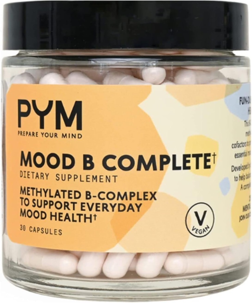 Vitamine B Complex Mood Support Supplément par PYM (30 comtes)