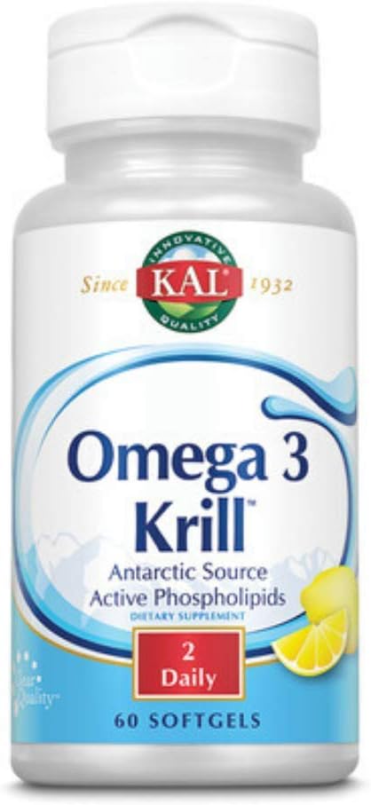 Kal 500 Mg Omega 3 Krill, 60 Nombre
