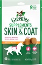 GRANDES Suppléments alimentaires pour la peau et le manteau avec huile de poisson et acides gras Omega 3, 40-Counting Chicken-Flavor Soft Chews pour chiens adultes de toutes tailles