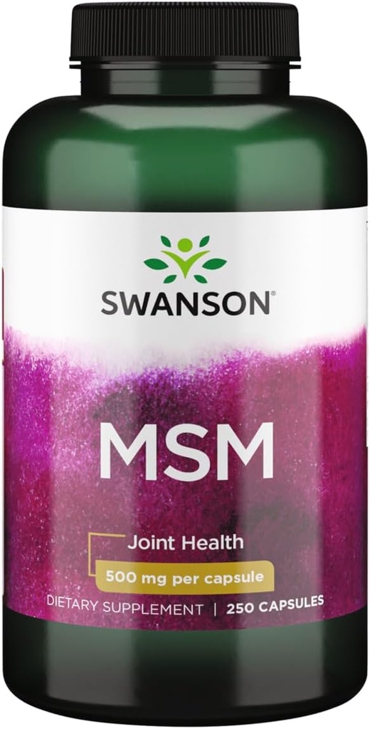Swanson Msm 500 Milligrammes 250 Capsules