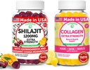 Lunakai USA a fabriqué Shilajit & Collagen Extra Strength Gummies Bundle – Energy, Hair, Skin, and Nail Support – Delicious & Non-GMO