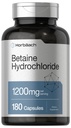 Horbäach Bétaïne HCl 1200mg. 180 Capsules.