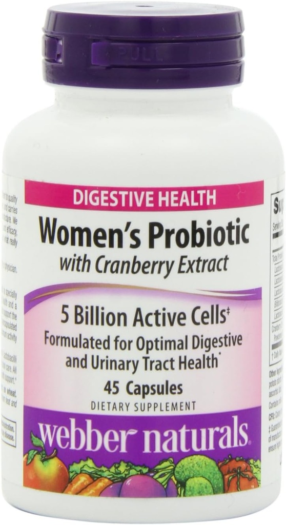 Webber Naturals Femmes Capsules Probiotiques, 45 Compte