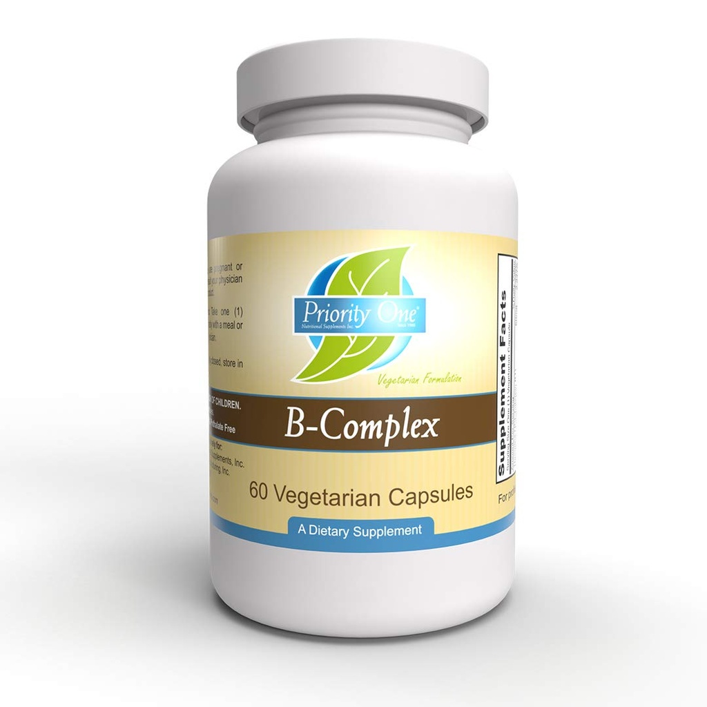 Priorité 1 Vitamines B Complexe 60 Capsules végétariennes