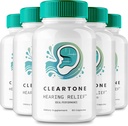 Cleartone Acouphène Relief pour Capsules d'oreilles, Supplément de pilules d'oreilles Cleartone, Traitement d'acouphène clair, Relief d'oreilles calmante - Force maximale, Avis Cleartone (5 Pack)