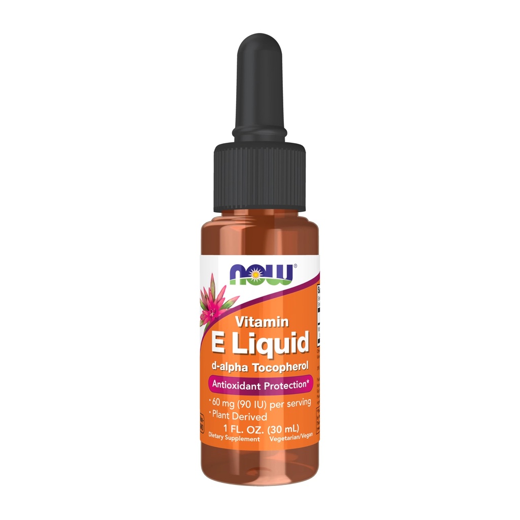MAINTENANT compléments alimentaires, vitamine naturelle E liquide (Tocophérol D-Alpha), protection antioxydante*, 1-Ounce