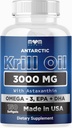MOM NUTRIX Antarctique Krill Oil Supplément - 150 Softgels - High Absorption EPA, DHA, Astaxanthin & Phospholipide - Pas d'arrière-goût de poisson comme l'huile de poisson - Fabriqué aux États-Unis