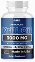 MOM NUTRIX Antarctique Krill Oil Supplément - 150 Softgels - High Absorption EPA, DHA, Astaxanthin & Phospholipide - Pas d'arrière-goût de poisson comme l'huile de poisson - Fabriqué aux États-Unis