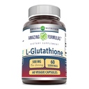 Amazing Formulas Reduced L-Glutathione Supplement | 500 Mg Per Serving | Veggie Capsules | Non-GMO | Gluten Free | Made in USA (1 Pack | 60 Count)